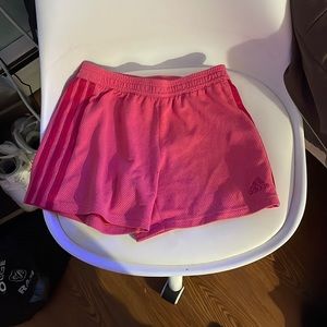 Pink adidas shorts